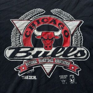 Vintage Chicago Bulls Black Cotton T Shirt